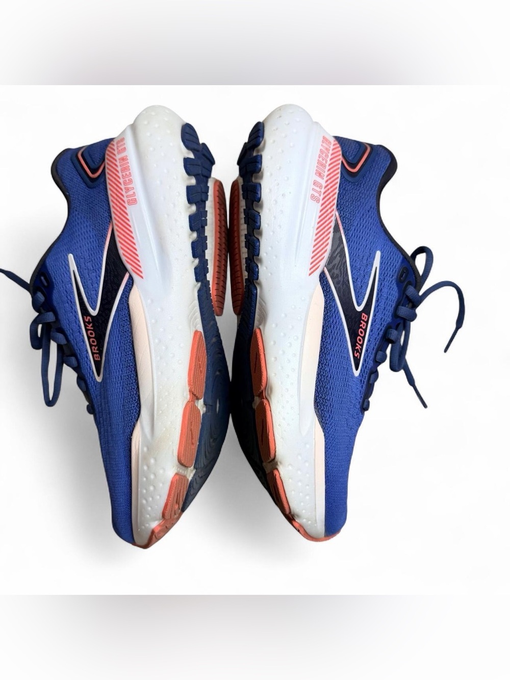 Brooks Women's Running Shoes - Royal Blue with Coral Accents